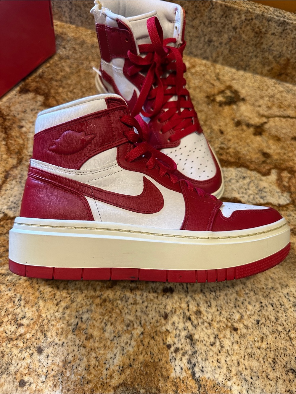 Jordan Air Jordan 1 Elevate High Varsity Red Sneakers Like New - Picture 5 of 7